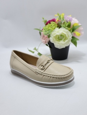 Mokasyny damskie na płaskim (36-41) 2948 BEIGE