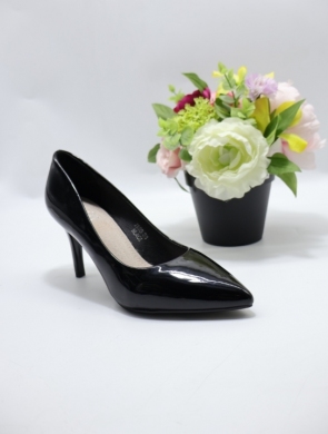 Czółenki damskie na obcasie (36-41) XJK03 BLACK