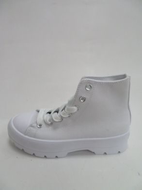 Trampki damskie na koturnie (36-41) 2175  WHITE