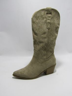 Kozaki damskie na obcasie (36-41) 587 KHAKI