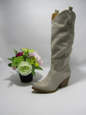 Kozaki damskie na obcasie (36-41) N22-1 BEIGE