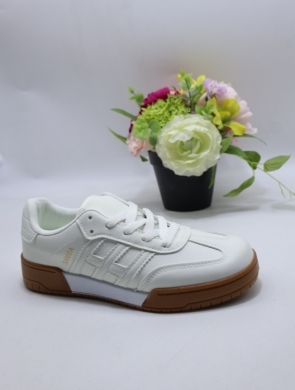 Buty sportowe damskie na płaskim (36-41) FZL-12 WHITE