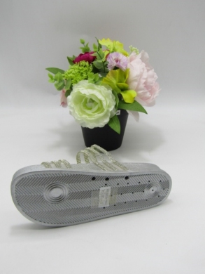 Klapki damskie na płaskim (36-41) RS-01 SILVER