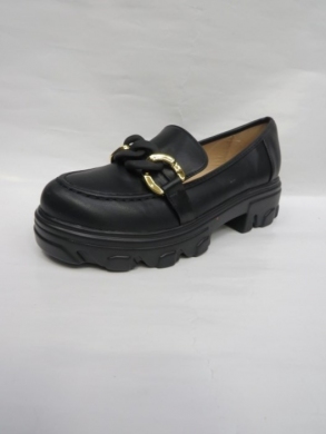 Mokasyny damskie na koturnie (36-41) 888-212 BLACK