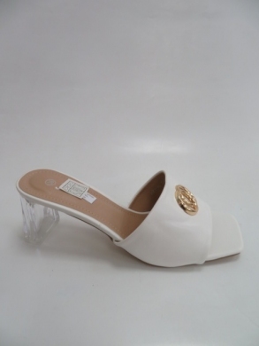 Klapki damskie na obcasie (36-41) H21-95 WHITE