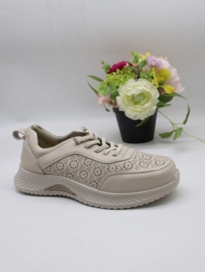 Buty sportowe damskie na płaskim (36-41) BK-619 BEIGE