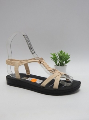 Sandały damskie na płaskim (36-41) W596-3 BEIGE