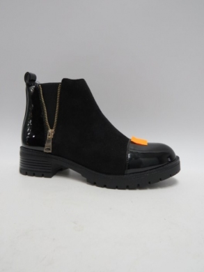 Botki damskie ocieplane na obcasie (36-41) 588-62 BLACK