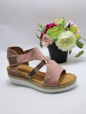 Sandały damskie na koturnie (36-41) F6871 PINK
