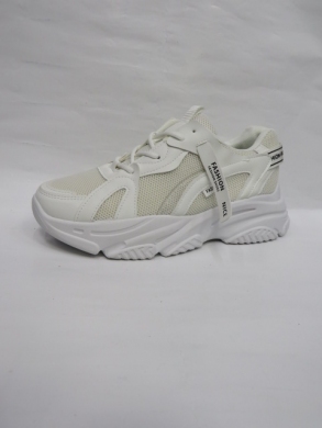 Buty sportowe damskie na płaskim (36-41) FF32 WHITE