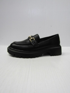 Mokasyny damskie na płaskim (36-41) 314 BLACK-PU
