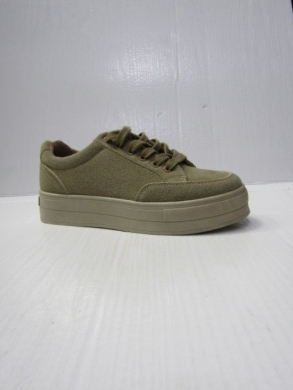 Trampki damskie na koturnie (36-41) BL298 KHAKI