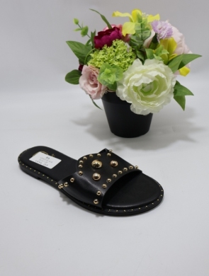 Klapki damskie na płaskim (36-41) CD312 BLACK