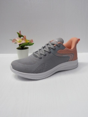 Buty sportowe damskie na płaskim (36-41) LXC 8451-H LGREY/PINK