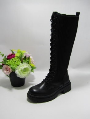 Kozaki damskie na płaskim (36-41) HJ3059 BLACK