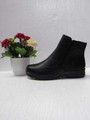 Botki damskie ocieplane na płaskim (39-43) DJ22-10 BLACK