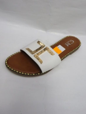 Klapki damskie na płaskim (36-41) 5125 WHITE