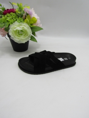 Klapki damskie na płaskim (36-41) LS220 BLACK