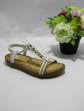 Sandały damskie na płaskim (36-41) LX2557 WHITE