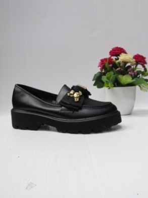 Mokasyny damskie na płaskim (36-41) F27 BLACK