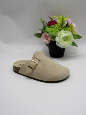 Klapki damskie na płaskim (36-41) A22-304 BEIGE