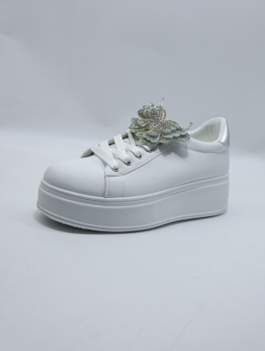 Buty sportowe damskie na płaskim (36-41) YY-23 SILVER