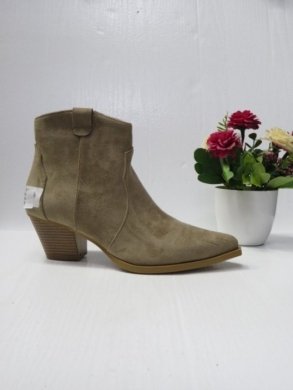 Botki damskie na obcasie (36-41) 8699A KHAKI