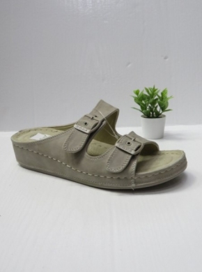 Klapki damskie na koturnie (36-42) Y508-2 STONE