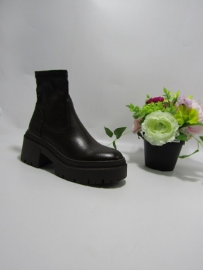 Botki damskie na płaskim (36-41) 9670A BROWN