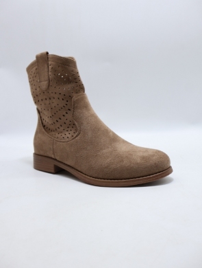 Botki damskie na płaskim (36-41) H2320-3 COFFE