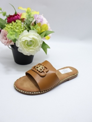 Klapki damskie na płaskim (36-41) SA-145 CAMEL