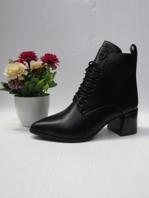 Botki damskie ocieplane na obcasie (36-41) X-567-6A-1 BLACK