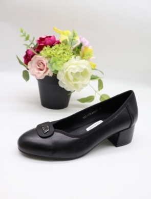 Czółenki damskie na obcasie (36-41) YCC-179 BLACK