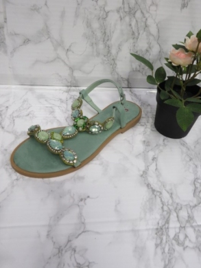 Sandały damskie na płaskim (36-41) T567 GREEN