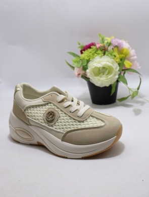 Buty sportowe damskie na płaskim (36-41) ALLS-25 BEIGE