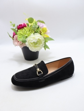 Mokasyny damskie na płaskim (36-41) A24 BLACK