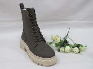 Botki damskie ocieplane na koturnie (36-41) JJ12 GREEN