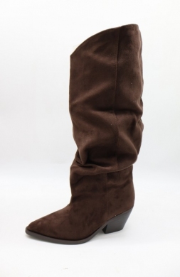 Kozaki damskie na obcasie (36-41) 8569S BROWN