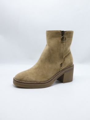 Botki damskie na obcasie (36-41) 6079 KHAKI