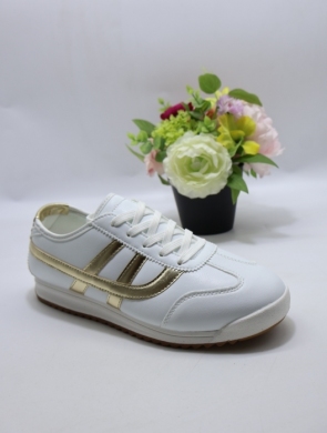 Buty sportowe damskie na płaskim (37-41) LXC8622 WHITE