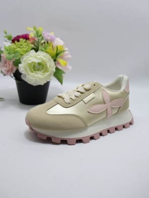 Buty sportowe damskie na płaskim (36-41) 88221 PINK