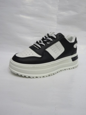 AB-5 BLACK/WHITEButy sportowe damskie na koturnie (36-41)