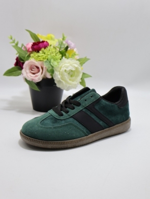 Buty sportowe damskie na płaskim (36-41) 6610 GREEN/BLACK