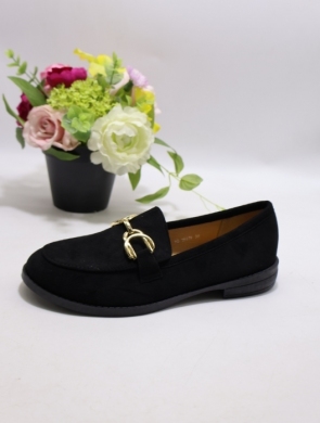 Mokasyny damskie na płaskim (36-41) H8-1027 BLACK