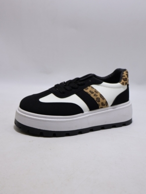 Buty sportowe damskie na płaskim (36-41) 88202 BLACK