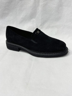 Mokasyny damskie na płaskim (36-41) 3221C BLACK