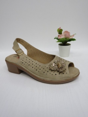 Sandały damskie na obcasie (36-41) HU508 KHAKI