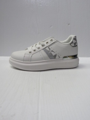 Buty sportowe damskie na płaskim (36-41) EV96 WHITE