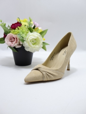 Czółenki damskie na obcasie (36-41) XYH23906-2 BEIGE