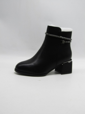 Botki damskie ocieplane na obcasie (36-41) X3702 BLACK